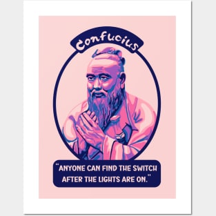 Confucius Portrait and Quote Posters and Art